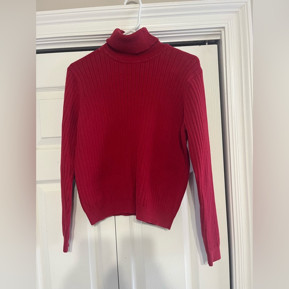 jeanne pierre long sleeve turtle neck size large